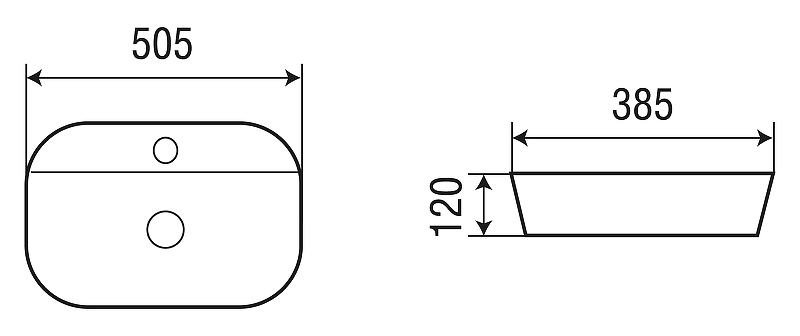 Раковина WeltWasser Elbach 2202 K509 50 10000004548 Мрамор от магазина ЛесКонПром.ру