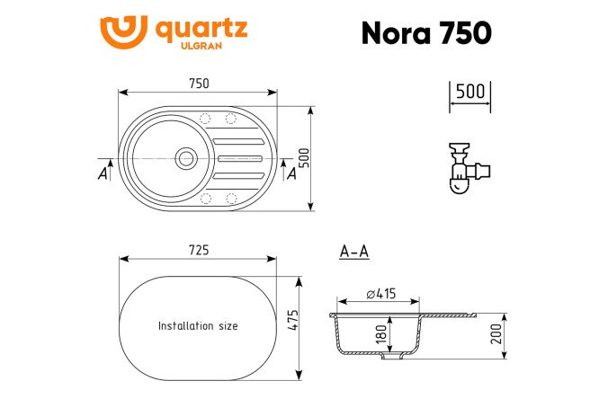 Мойка Nora 80531932 от магазина ЛесКонПром.ру