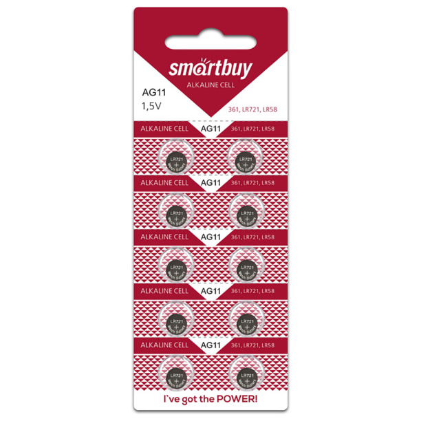 Батарейка Smartbuy G11 10 шт от магазина ЛесКонПром.ру