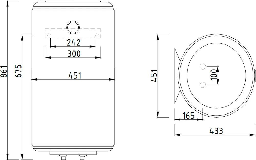 Накопительный водонагреватель Atlantic Steatite Elite 80 электрический от магазина ЛесКонПром.ру