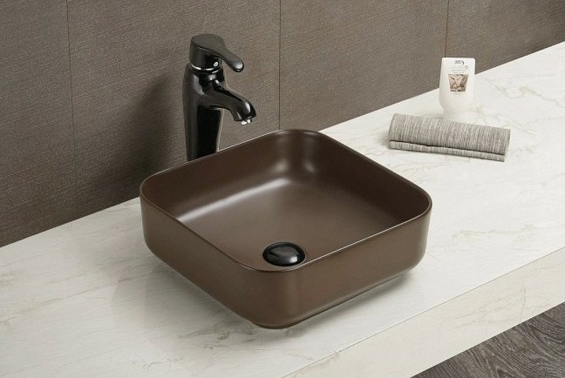 Раковина-чаша Bond 38 S57-389 Коричневая матовая от магазина ЛесКонПром.ру