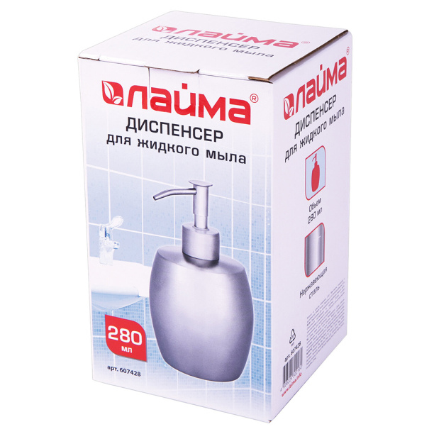 Дозатор для мыла Laima нержавеющая сталь от магазина ЛесКонПром.ру