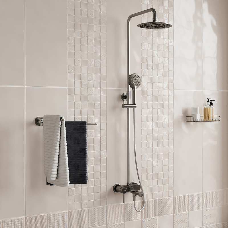 Душевая система WasserKRAFT A14201 Никель от магазина ЛесКонПром.ру