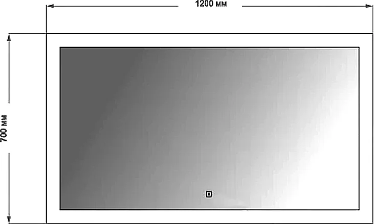 Зеркало Art&Max Soli 120х70 с подсветкой от магазина ЛесКонПром.ру
