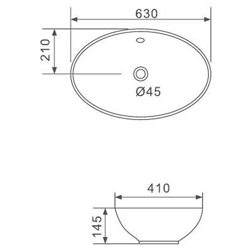 Раковина-чаша Gappo 63 GT309 Белая от магазина ЛесКонПром.ру