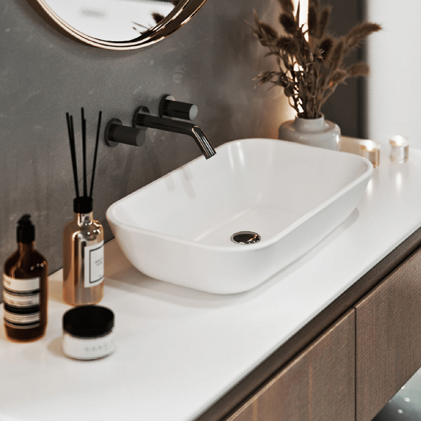 Раковина на столешницу SANITA LUXE Infinity 60х36 см от магазина ЛесКонПром.ру