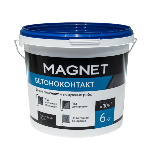 Грунтовка Бетоноконтакт MAGNET 6 кг от магазина ЛесКонПром.ру