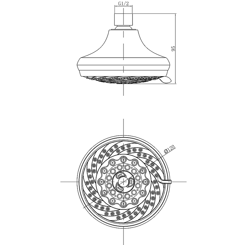 Верхний душ Lemark LM8042C Хром от магазина ЛесКонПром.ру