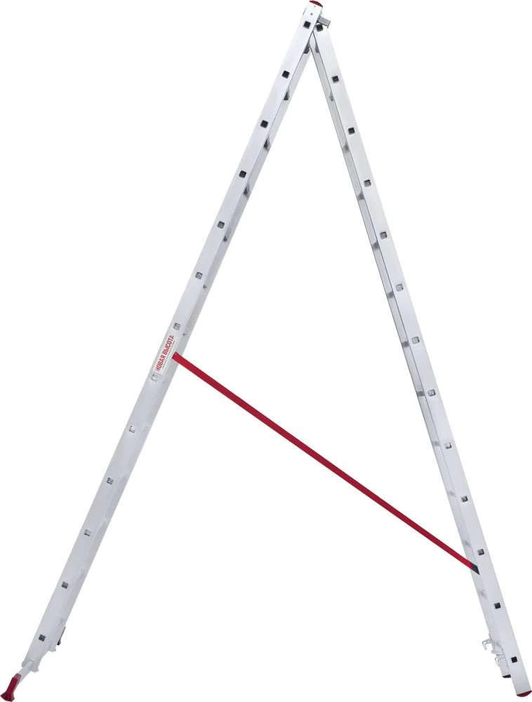 Лестница алюминиевая двухсекционная полупрофессиональная Новая Высота 2x13 арт. 2220213 от магазина ЛесКонПром.ру