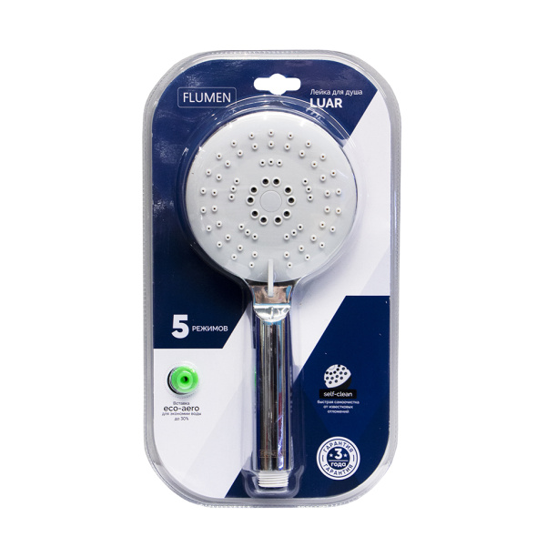 Лейка для душа FLUMEN Luar 5 режимов от магазина ЛесКонПром.ру