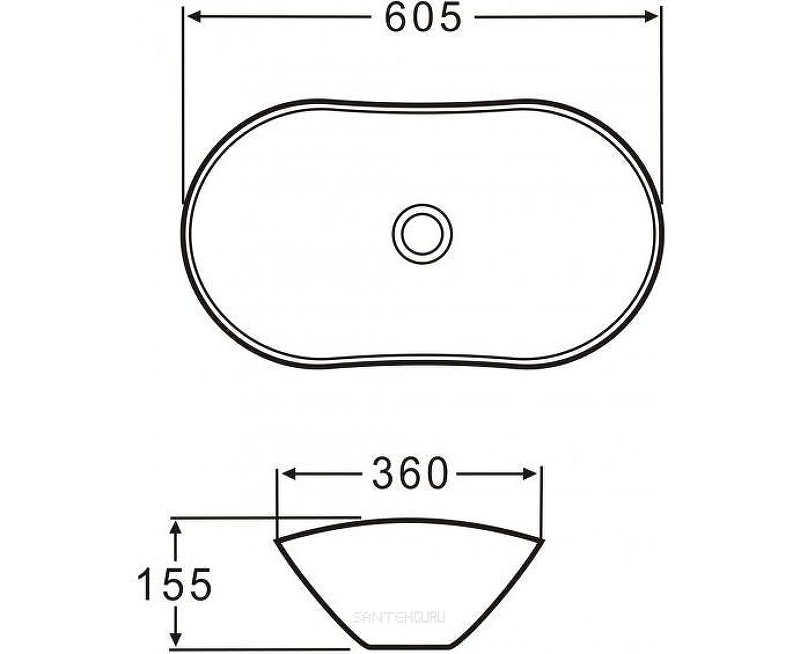 Раковина-чаша BelBagno 60 BB1404 Белая от магазина ЛесКонПром.ру