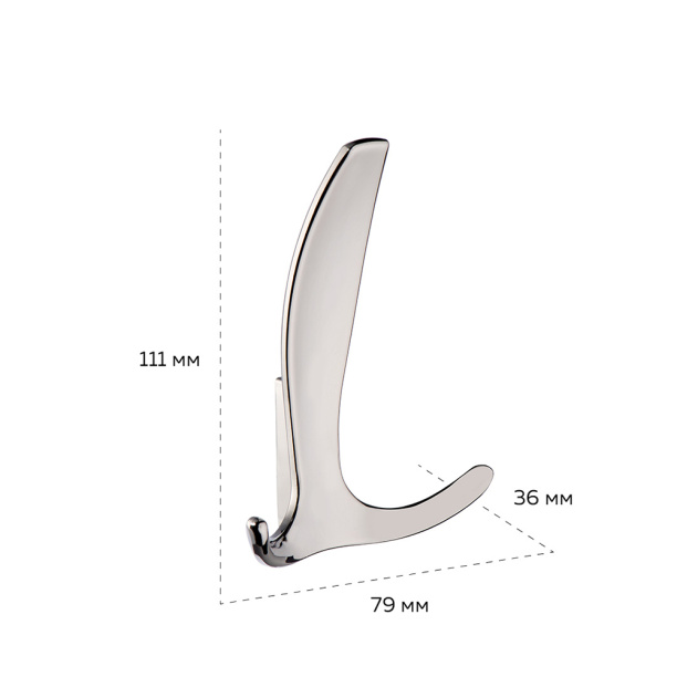 Крючок мебельный KERRON 0220 хром от магазина ЛесКонПром.ру