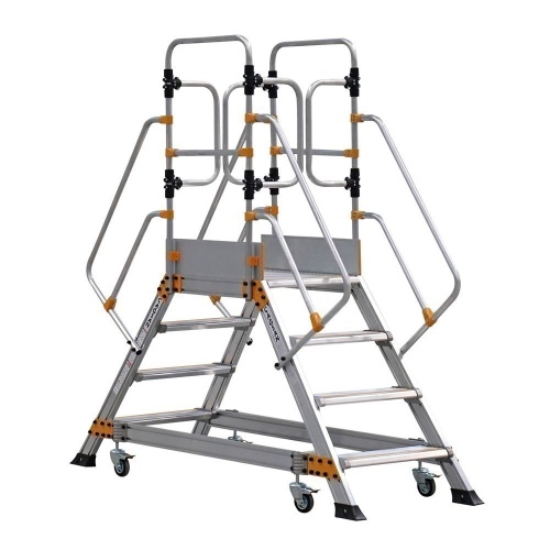 Алюминиевая промышленная платформа 5 ступеней CAGSAN двухсторонняя (арт.EPС4) от магазина ЛесКонПром.ру