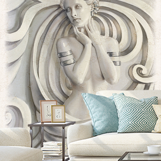 Фотообои флизелиновые Богиня 211х270 см кракелюр от магазина ЛесКонПром.ру