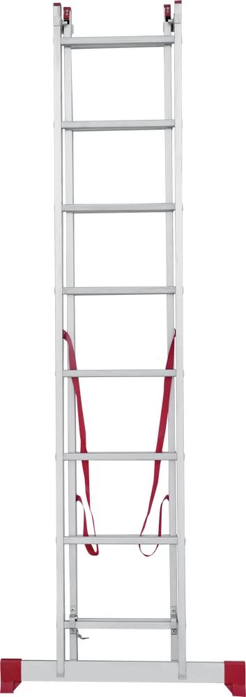 Лестница алюминиевая двухсекционная полупрофессиональная Новая Высота 2x8 арт. 2220208 от магазина ЛесКонПром.ру