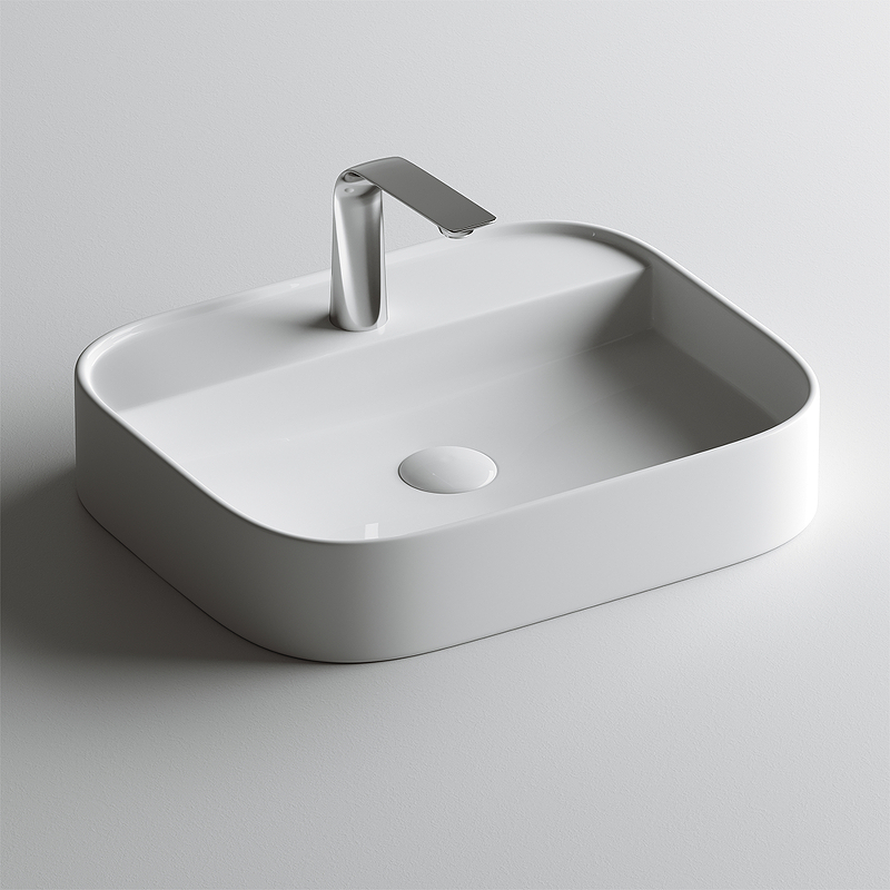 Раковина Ceramica Nova Element 55 CN6034 Белая от магазина ЛесКонПром.ру