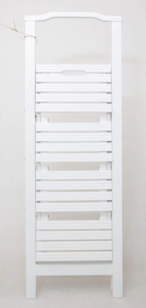 Стремянка деревянная с широкими ступенями Hoz-Block Микки 4 ступени Белая (арт. СДМ-4Б) от магазина ЛесКонПром.ру