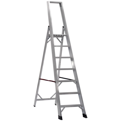 Стремянка профессиональная алюминиевая Cagsan Alesta 7 ступеней (арт. REG6) от магазина ЛесКонПром.ру