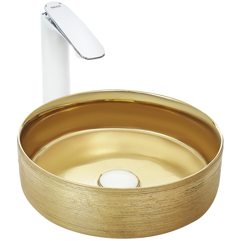 Раковина-чаша WeltWasser Elbach 3134 LSG 35 10000004539 Золотистая от магазина ЛесКонПром.ру