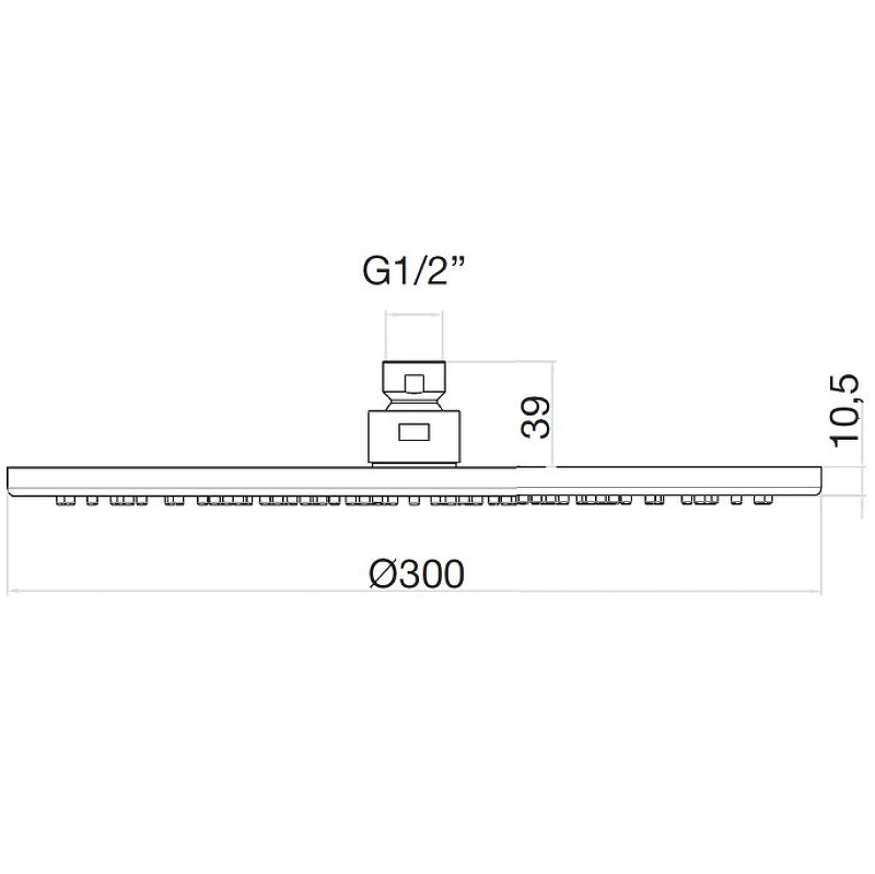 Верхний душ Webert AC1010560Brass Черный от магазина ЛесКонПром.ру