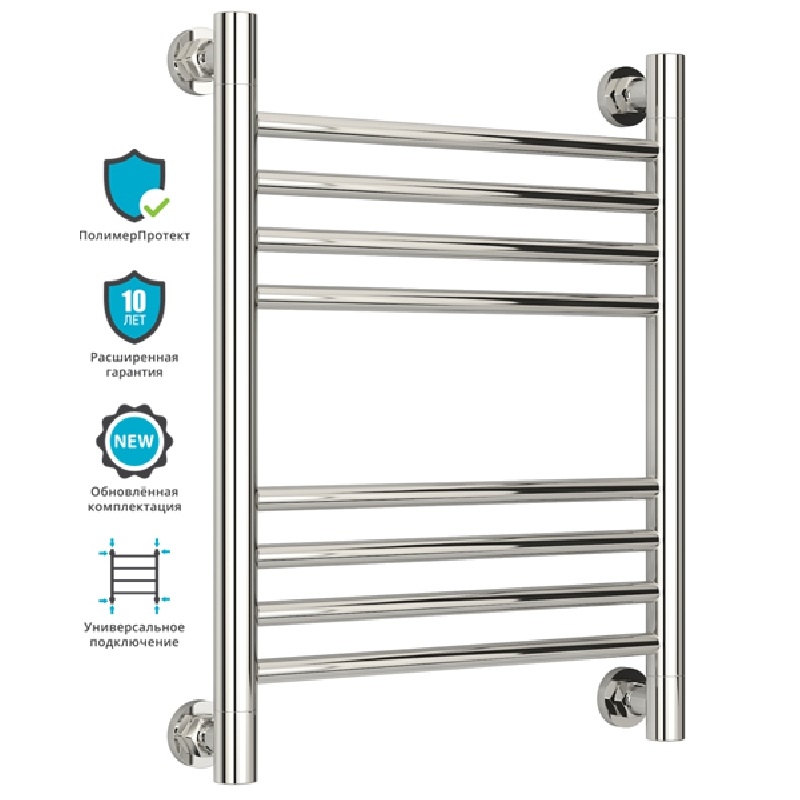 Водяной полотенцесушитель Сунержа Богема+ 500х400 Хром от магазина ЛесКонПром.ру