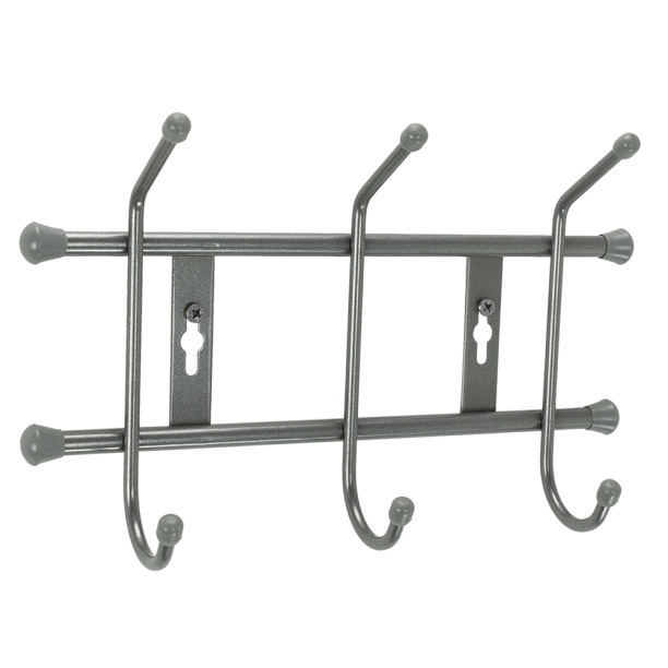 Вешалка настенная Ника ВН3 28,5х6,7х18 см серебро от магазина ЛесКонПром.ру