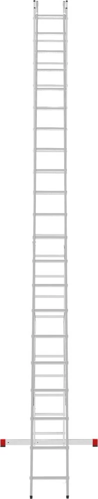 Лестница алюминиевая двухсекционная полупрофессиональная Новая Высота 2x21 арт. 2220221 от магазина ЛесКонПром.ру