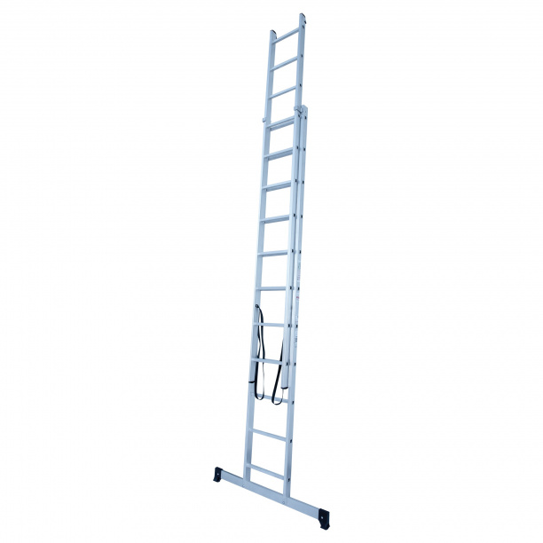 Лестница двухсекционная Новая Высота алюминиевая 11 ступеней от магазина ЛесКонПром.ру