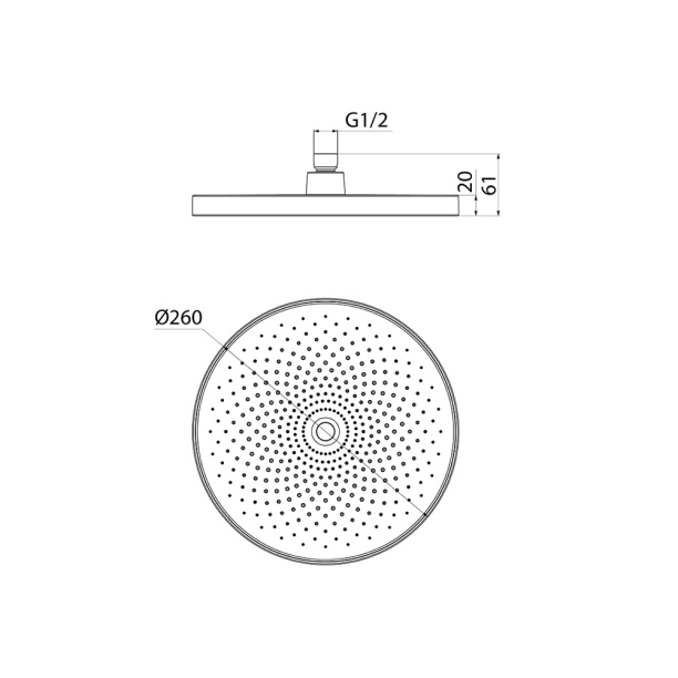 Верхний душ LEMARK 30х30 см хром от магазина ЛесКонПром.ру