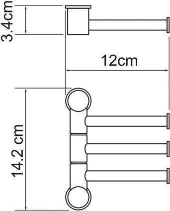 Полотенцедержатель Wasserkraft K-1053 от магазина ЛесКонПром.ру