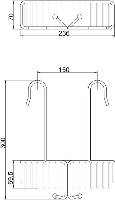 Полка Veragio Basket VR.GFT-9090.BR бронза от магазина ЛесКонПром.ру