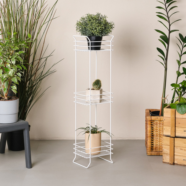 Этажерка для ванной ЧМЗ 3-ярусная сталь белая от магазина ЛесКонПром.ру