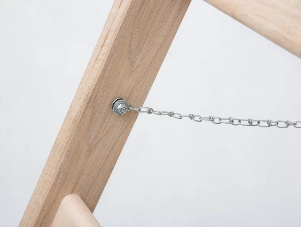 Стремянка двухсторонняя деревянная с перекладинами Hoz-Block Маляр 2х8 ступеней (арт. СДДМ-8) от магазина ЛесКонПром.ру