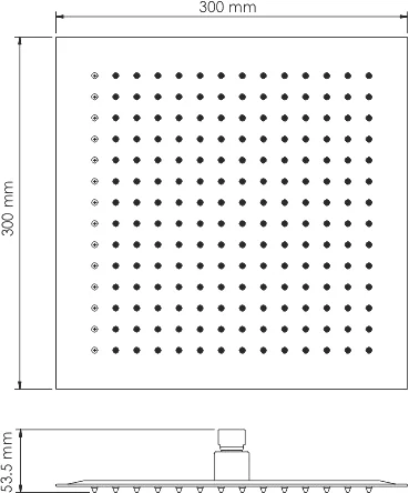 Верхний душ Wasserkraft Abens A162 от магазина ЛесКонПром.ру
