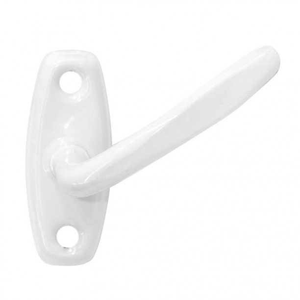 Ручка оконная белая Ликчел от магазина ЛесКонПром.ру