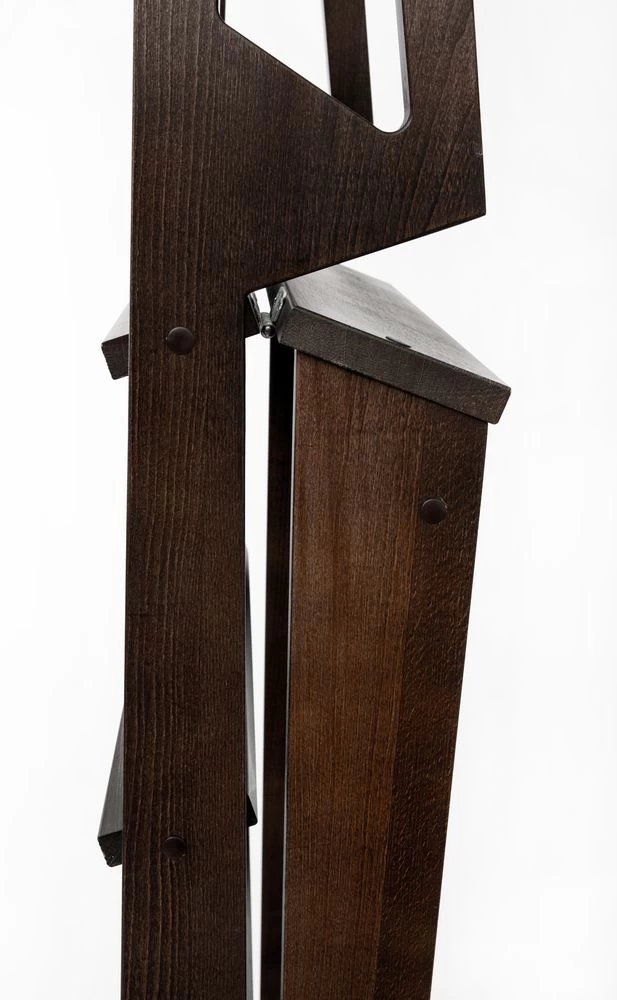 Стремянка деревянная Hoz-Block Стиль 3 ступени Венге (арт. СДС-3B) от магазина ЛесКонПром.ру