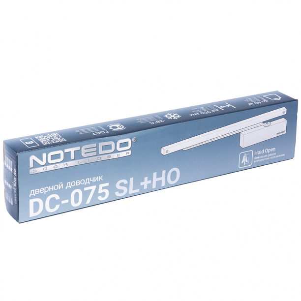 Дверной доводчик NOTEDO DC075SL+HO белый от магазина ЛесКонПром.ру