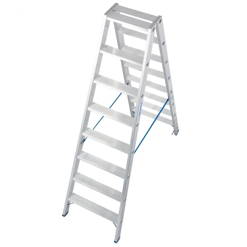 Стремянка алюминиевая двухсторонняя Krause Stabilo 2х8 ступеней (арт. 124760) от магазина ЛесКонПром.ру