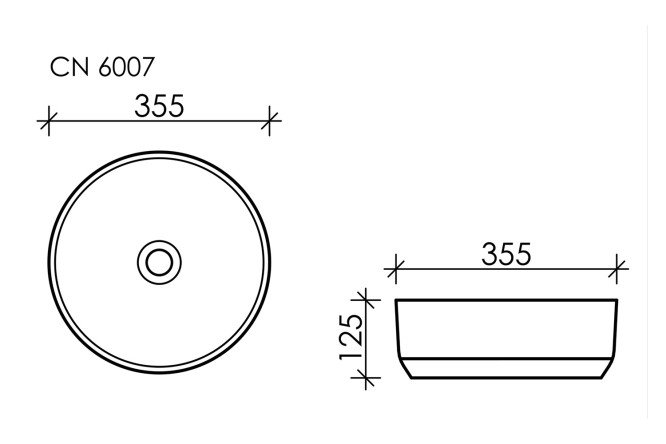Умывальник накладной CERAMICA NOVA Element 80551279 от магазина ЛесКонПром.ру