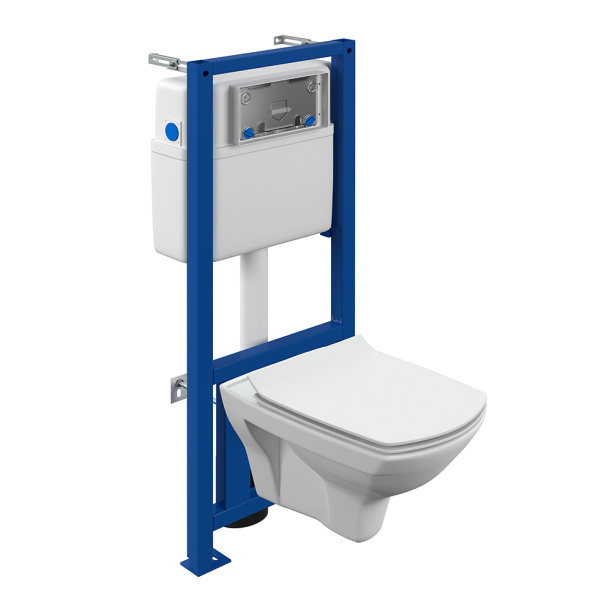 Инсталляция Cersanit CARINA XL с унитазом без кнопки от магазина ЛесКонПром.ру