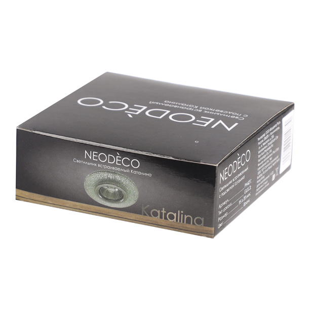 Светильник встраиваемый NEODECO Рут GX53 никель от магазина ЛесКонПром.ру