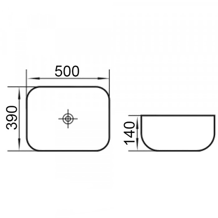 Раковина-чаша CeramaLux 50 2105 Черная матовая от магазина ЛесКонПром.ру