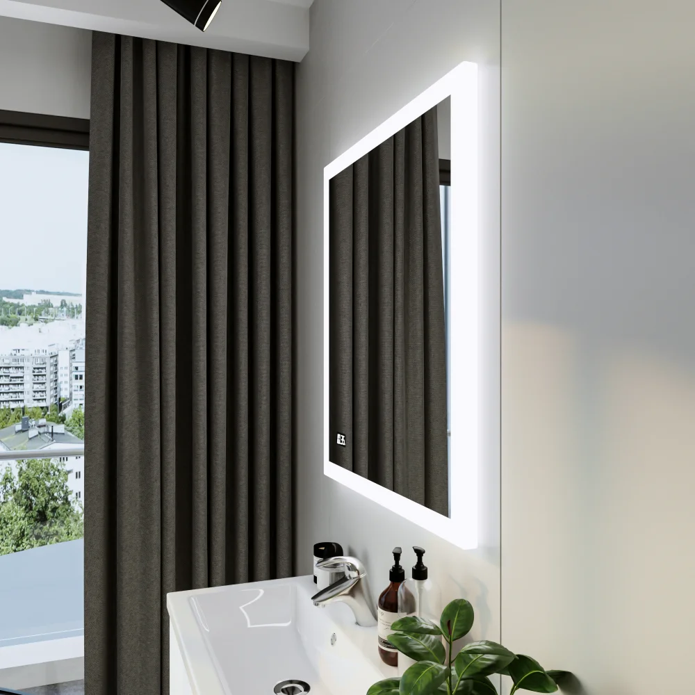 Зеркало Бриклаер Вега 75 с подсветкой от магазина ЛесКонПром.ру