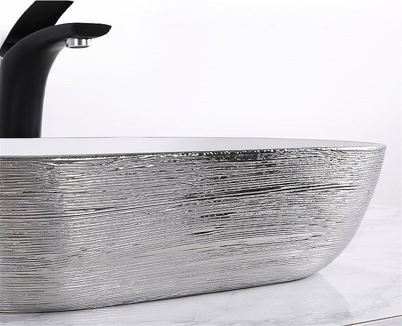 Раковина-чаша CeramaLux 46 D1333H131 Серебро Белая от магазина ЛесКонПром.ру