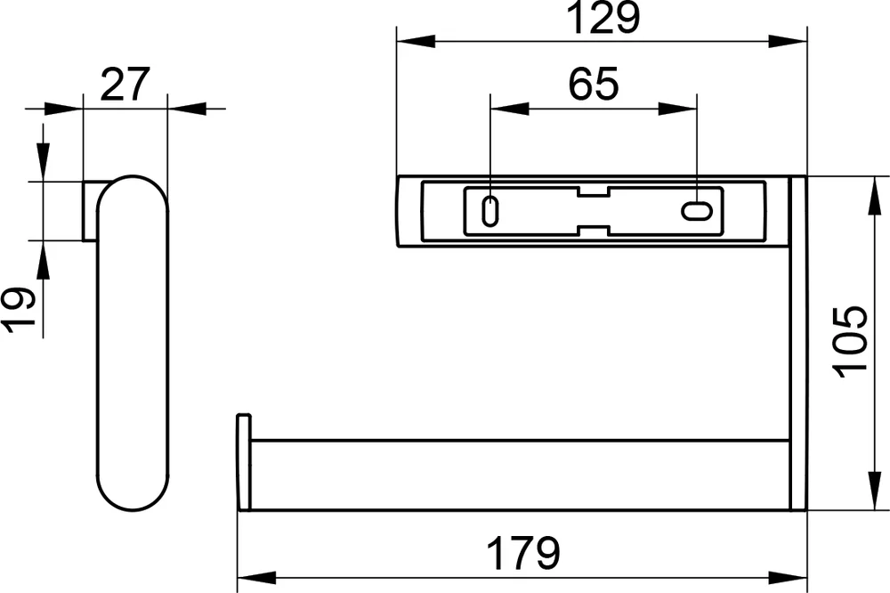 Полотенцедержатель Keuco Plan 14922 хром от магазина ЛесКонПром.ру