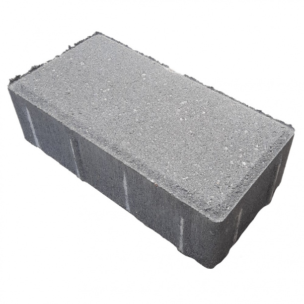 Плитка тротуарная Кирпич 20х10х6 см серая от магазина ЛесКонПром.ру