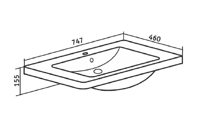 Умывальник встраиваемый сверху Omega 80538156 от магазина ЛесКонПром.ру