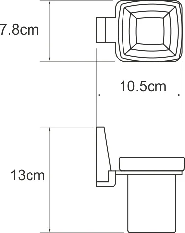 Стакан Wasserkraft Lopau K-6028 от магазина ЛесКонПром.ру