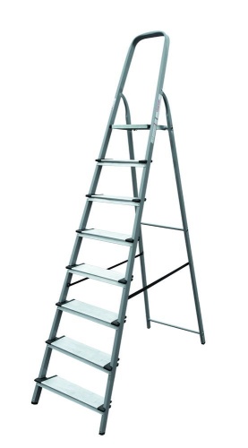 Стремянка стальная с широкой ступенью Новая Высота 8 ступеней (арт. 1137108) от магазина ЛесКонПром.ру