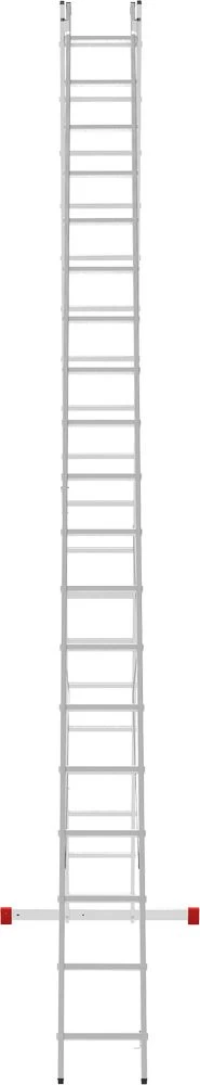 Лестница алюминиевая двухсекционная полупрофессиональная Новая Высота 2x19 арт. 2220219 от магазина ЛесКонПром.ру
